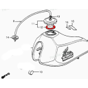 Reservoir - joint de bouchon - XL125/250 - CB1100R