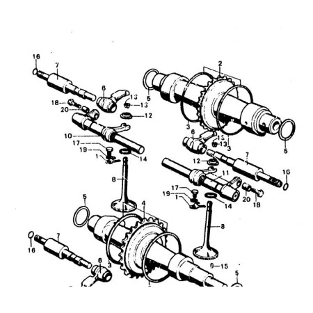 Service Moto Pieces|Moteur - Basculeur  - CB450 K1 à k5|Distribution|134,00 €