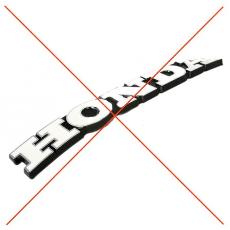 Decoration - Logo HONDA Detouré - GAUCHE - CB125/K4/K5