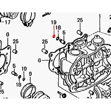 Service Moto Pieces|Moteur - Joint de gicleur d'huile - 4.1x1.50mm|Joint - Carter|4,00 €