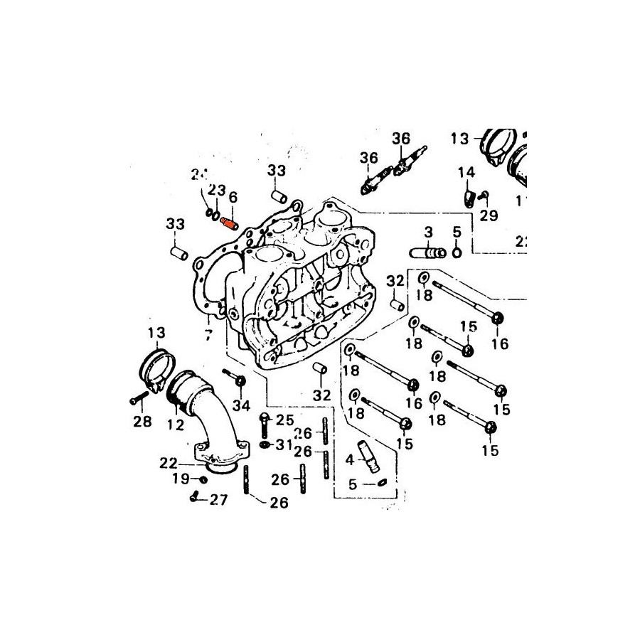 Service Moto Pieces|Carter Pompe a huile - joint de couvercle - 3VD15-456-00 |Joint - Carter|26,00 €