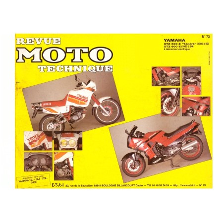 RTM N° 73 - XT600Z - Tenere - (1985-1993) - Version PDF - Revue Technique