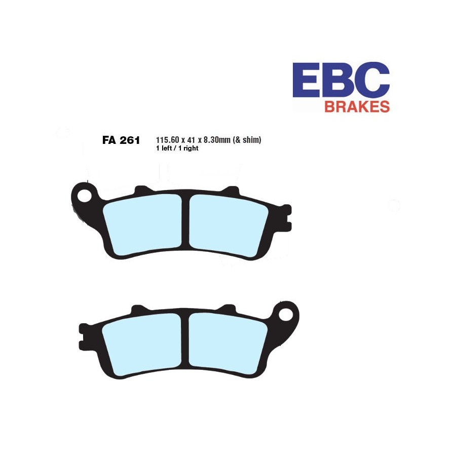 Service Moto Pieces|Frein - Jeu de Plaquettes - EBC - FA-013V - Metal fritté.- cb250/350/360/400/500/550 .|Plaquette|46,90 €