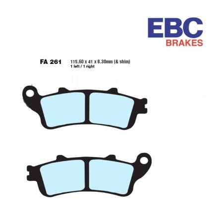 Frein - Jeu de Plaquettes - FA-261-EPFA