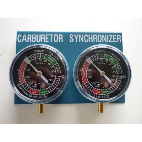Synchro - 2 carburateurs - 2 manometres