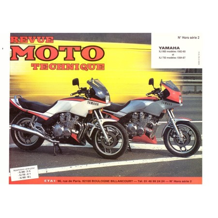 Service Moto Pieces|RTM - N° 2 - Hors Serie - XJ750 - XJ900 - (1983-1990) - Version PDF - Revue technique|Yamaha|10,00 €