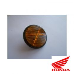 Reflecteur (x1)  - Catadioptre latéral - Noir/Orange - ø60 x M6 a visser
