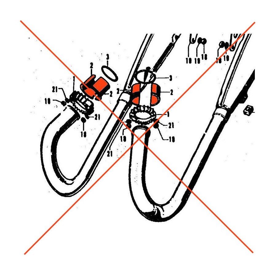 Service Moto Pieces|Echappement - Entretoise de serrage - (x2) - ø 35 x 26mm|Joint collecteur|3,40 €