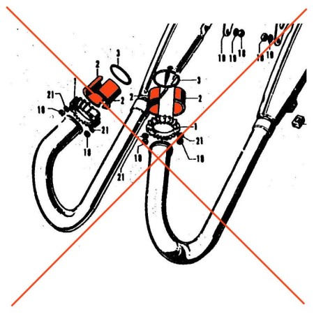 Echappement - 1/2 lune de collecteur - (x1) - CB250K / CB350K