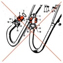 Echappement - 1/2 lune de collecteur - (x1) - CB250K / CB350K