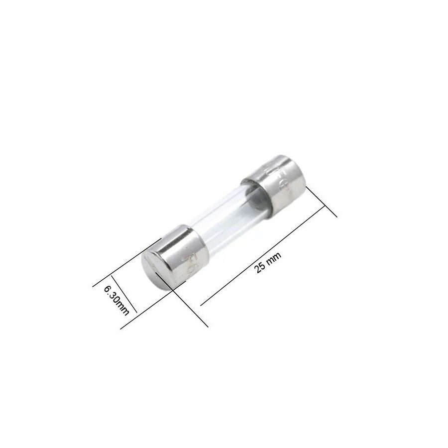 Fusible - Verre - 7A - 6.3x25mm Fusible - Verre - 7A - 6.3x25mm