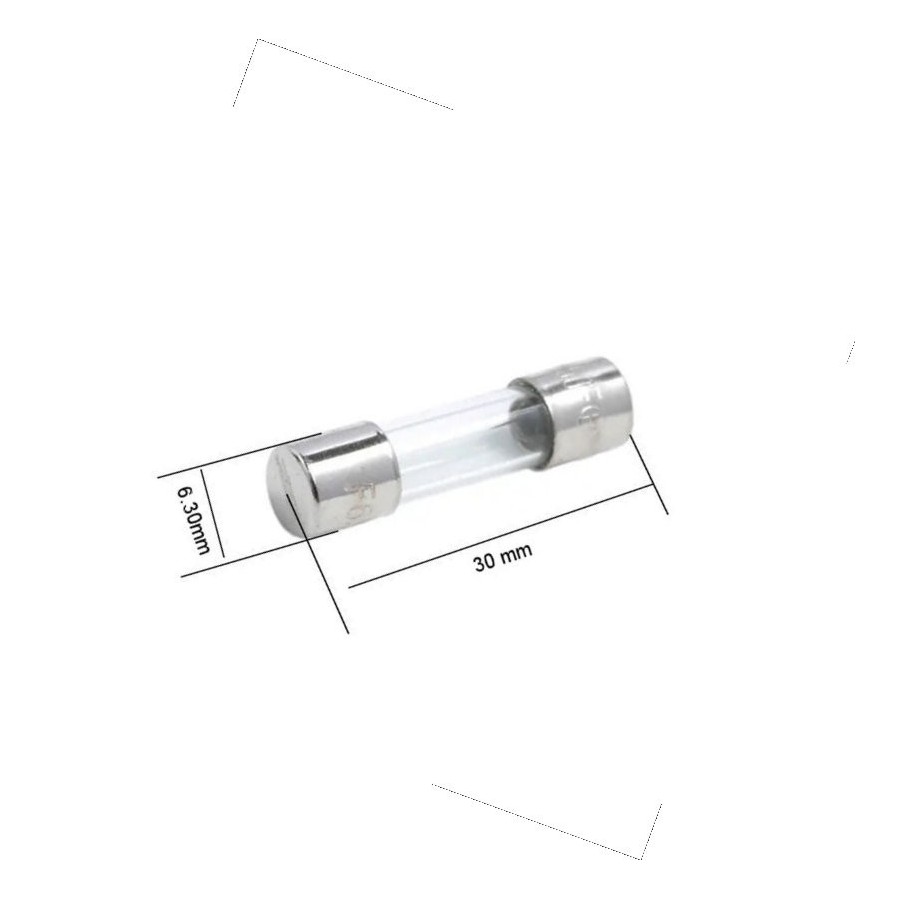 Service Moto Pieces|Fusible - Verre - 7A - 6.3x25mm|Fusible|0,50 €