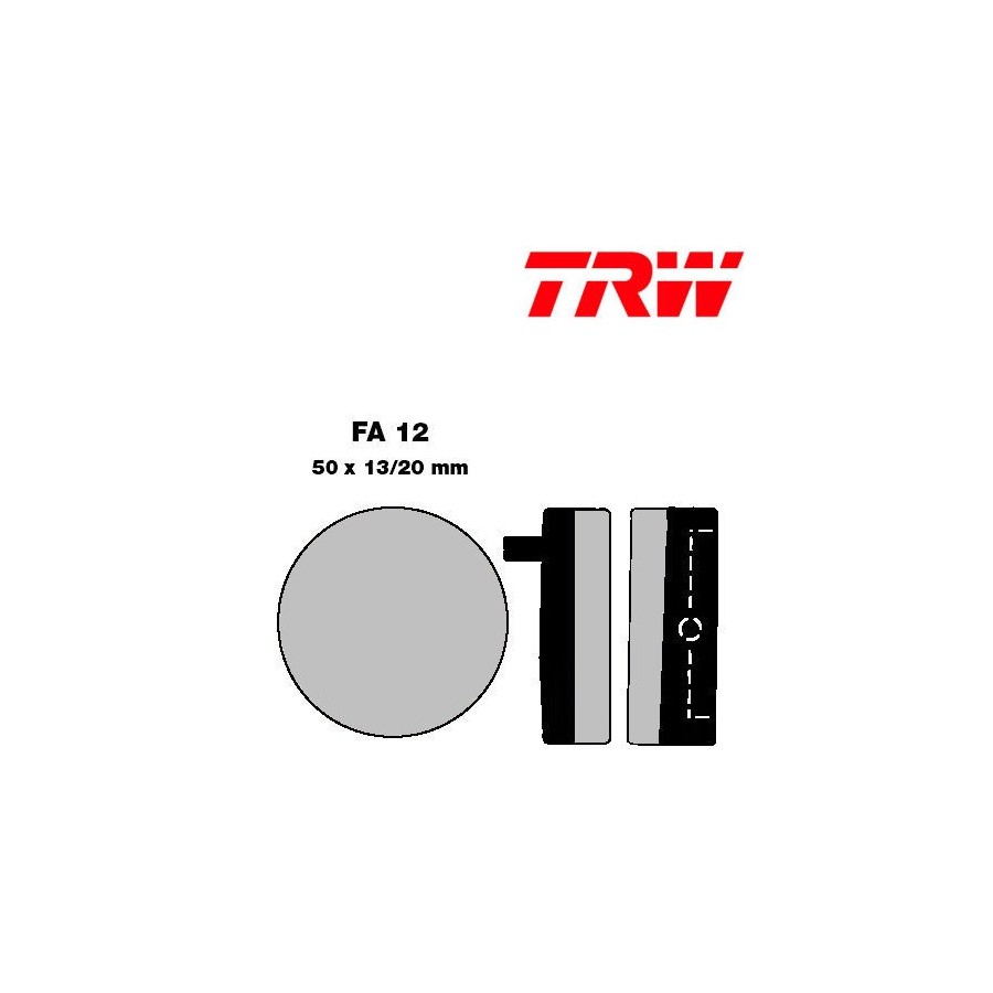 Frein - Plaquette std - TRW - MCB-032 - CB750 K0-K6