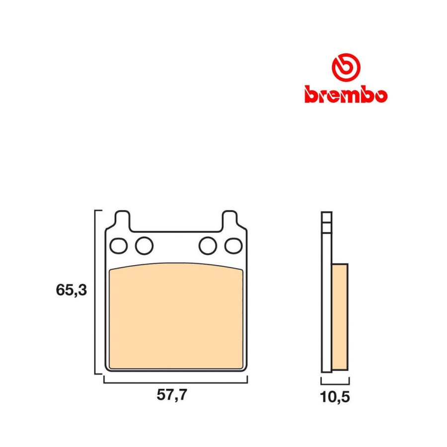 Service Moto Pieces|Frein - Jeu de Plaquettes - semi-frittée - EBC - FA101R|Plaquette|34,50 €