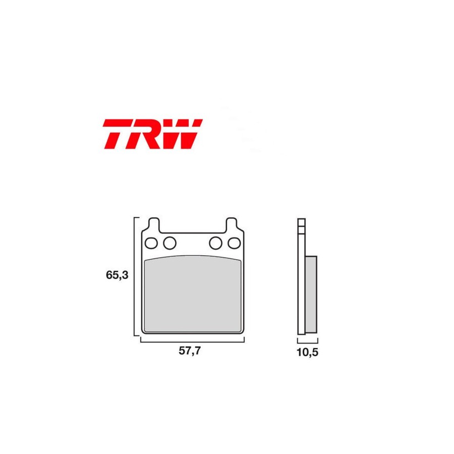 Frein - Jeu de Plaquettes - TRW - MCB-063