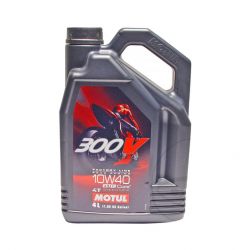 Moteur - Huile - MOTUL 300V - 100% Synthese - 15W50 - 4 Litres