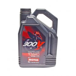 Moteur - Huile - MOTUL 300V - 100% Synthese - 10w40 - 4 Litres