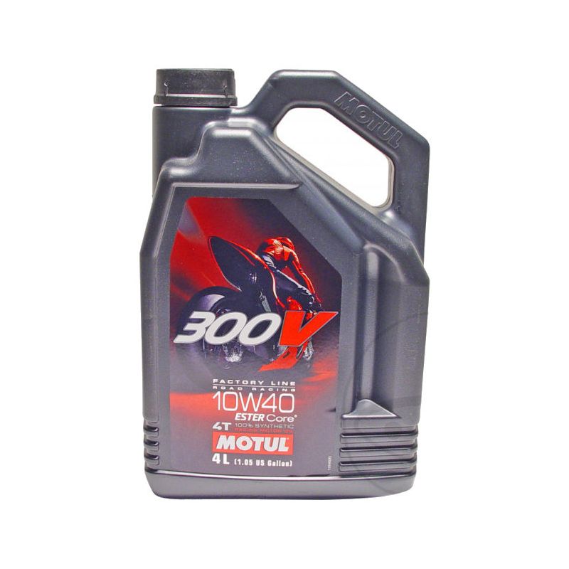 Huile moteur - MOTUL 300V - 100% Synthese - 10w40 - 4 Litres