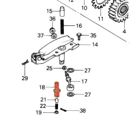 Moteur - Soupape de tendeur de Chaine primaire - CB750/900/1100 