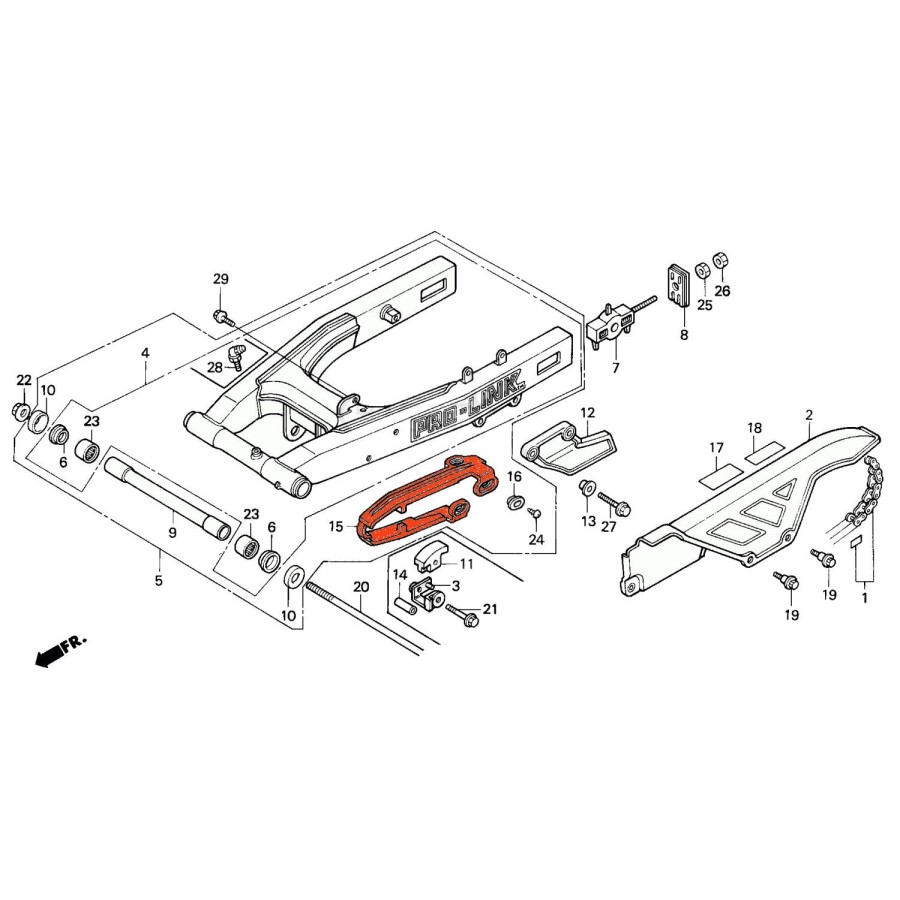 Service Moto Pieces|Bras oscillant - bague de Frottement - (x1)|bras oscillant - bequille|28,90 €