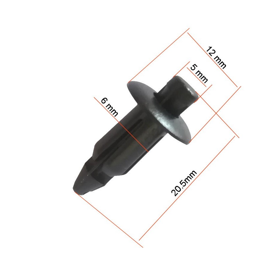 Clips de fixation de carenage - ø 6mm - ø 12 mm - (x10)
