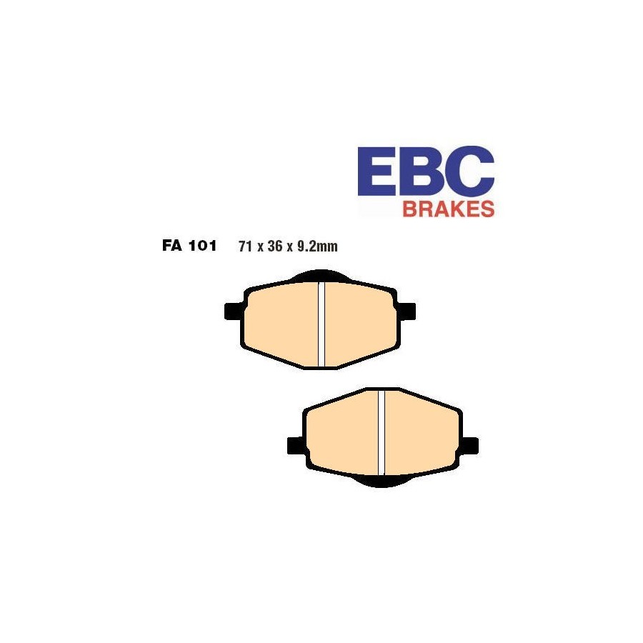 Frein - Jeu de Plaquettes - semi-frittée - EBC - FA101R