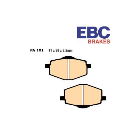 Service Moto Pieces|Frein - Jeu de Plaquettes - semi-frittée - EBC - FA101R|Plaquette|34,50 €