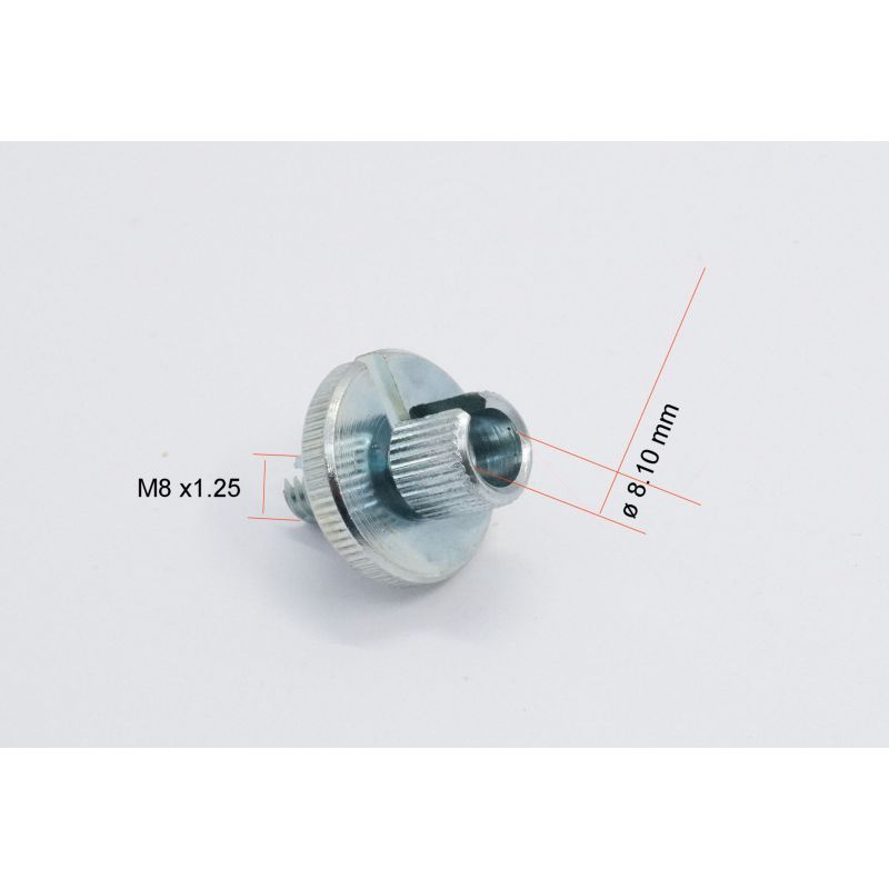 Service Moto Pieces|Arret gaine - tendeur de cable - Aluminium - M8 x1.25 - ø8.00 mm|Guidon - Poignée - Levier - Compteur|10,20 €