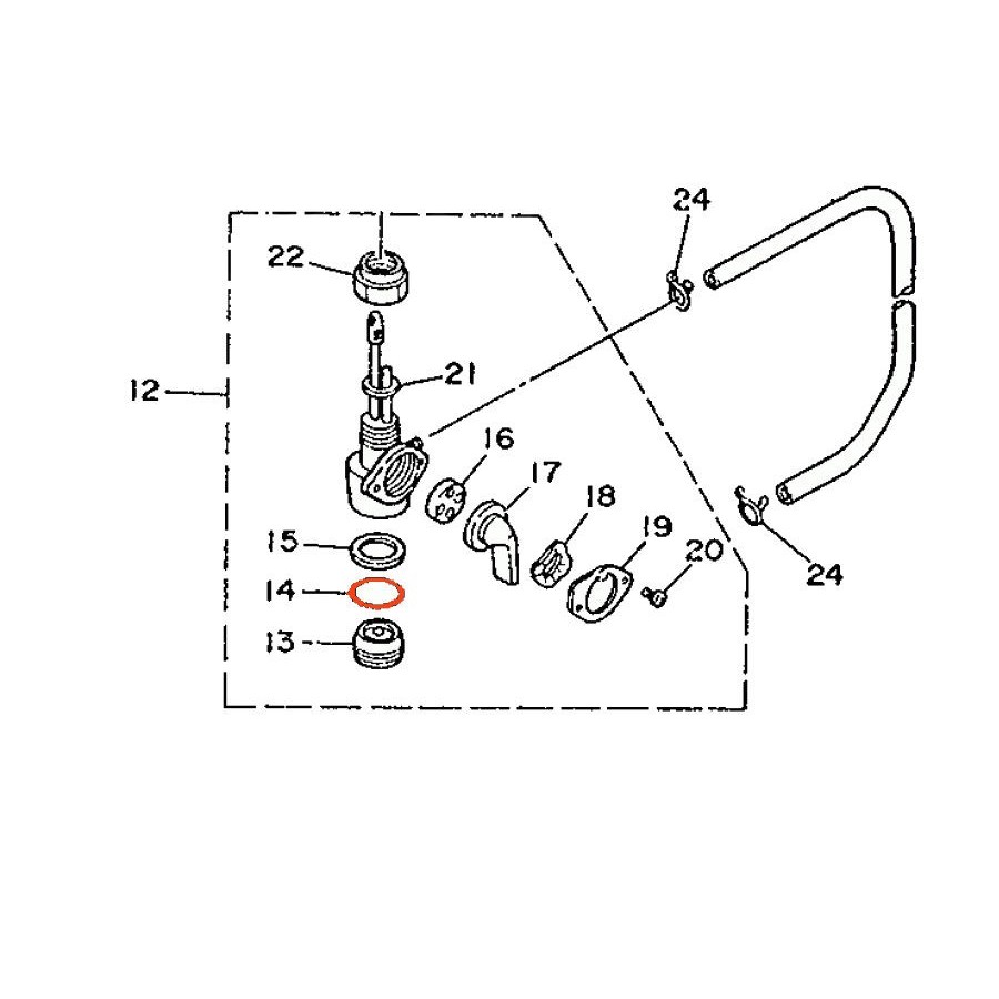 Service Moto Pieces|Robinet - joint de reservoir - 44305-17C00 - GSXR 750/1100|Reservoir - robinet|10,80 €