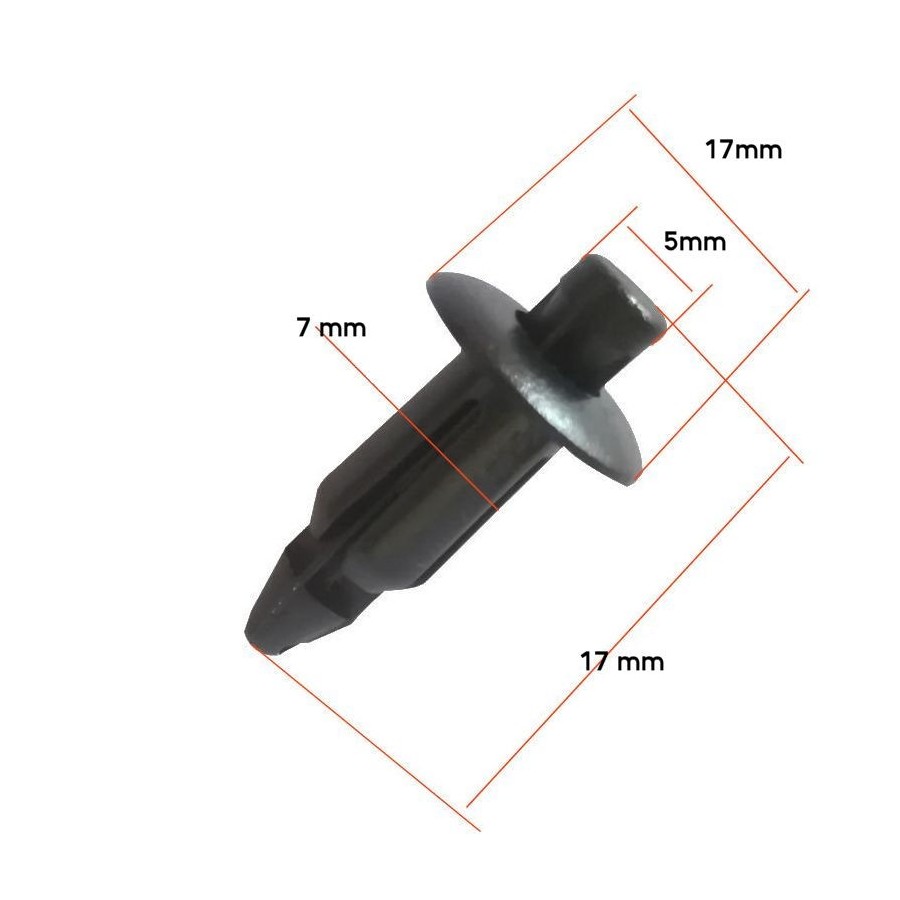 Agrafe (x10) - Clips de fixation de carenage - ø 7mm - ø 17 mm - (x10)