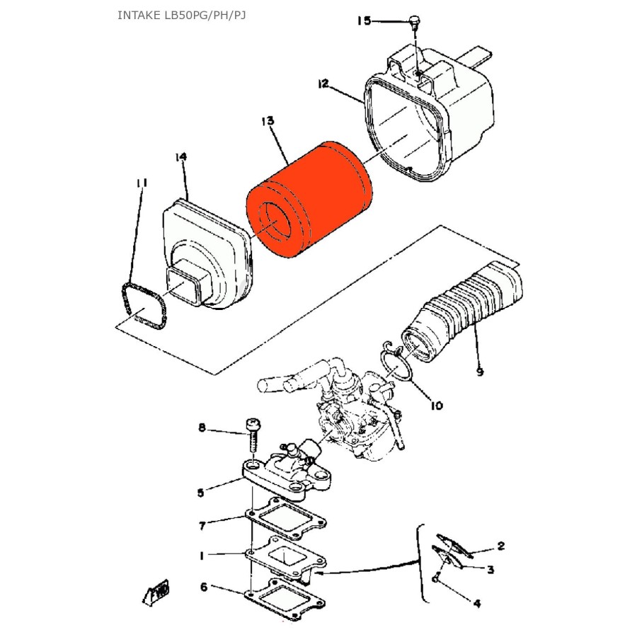 Service Moto Pieces|Filtre a air - plaque support - N'est plus disponible|Filtre a Air|49,90 €