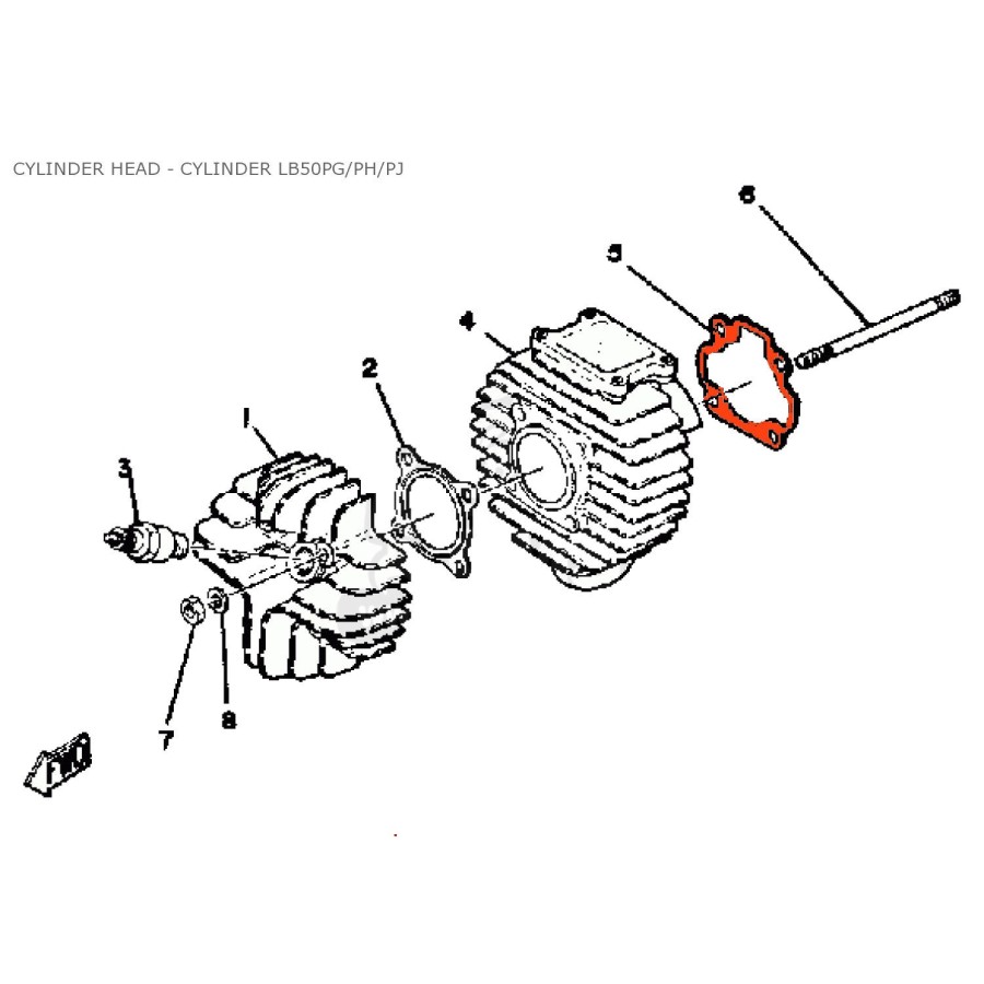 Moteur - Joint de cylindre - embase - 439-11351-01