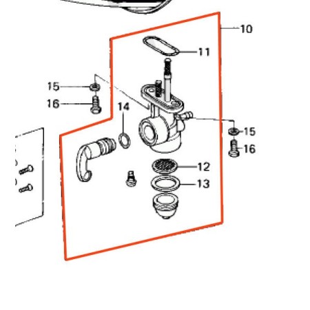 Robinet essence - Kawasaki - KZ650 - 51023-057 - Non Livrable