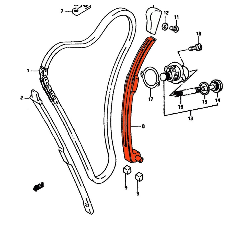 Service Moto Pieces|Allumage  - Bougie - NGK - JR-9-B - (JR9B) - GSF1200-GSXR-1100-GSX-F1100|Bougie|8,90 €