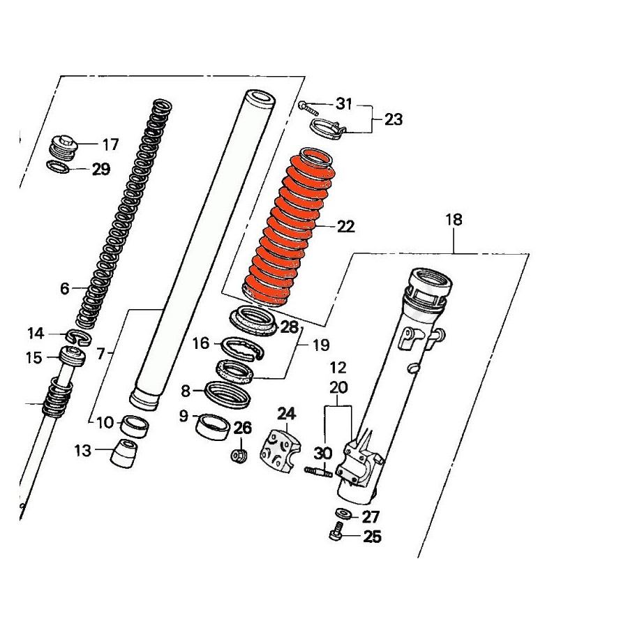 Service Moto Pieces|Frein - Etrier - Piston avec joint - ø 26.95 x 31.10 mm (avant/arriere)|Piston Frein|31,20 €