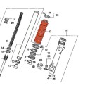 Fourche - Soufflet - (x1) - XL600V - 