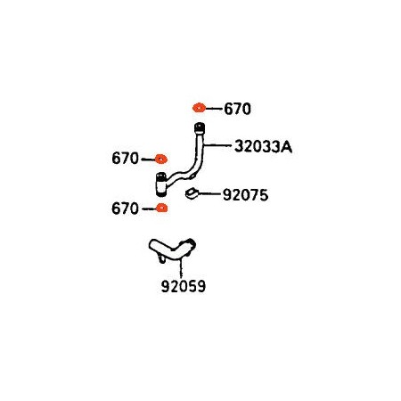 Moteur - Joint torique - (x1) - 670D-1509