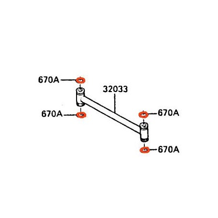 Moteur - Joint torique - (x1) - 670D-2016 - ø15.50 x2.30 mm