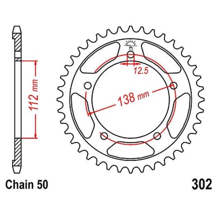 Transmission - Couronne - JTR-302 - 530/45 dents