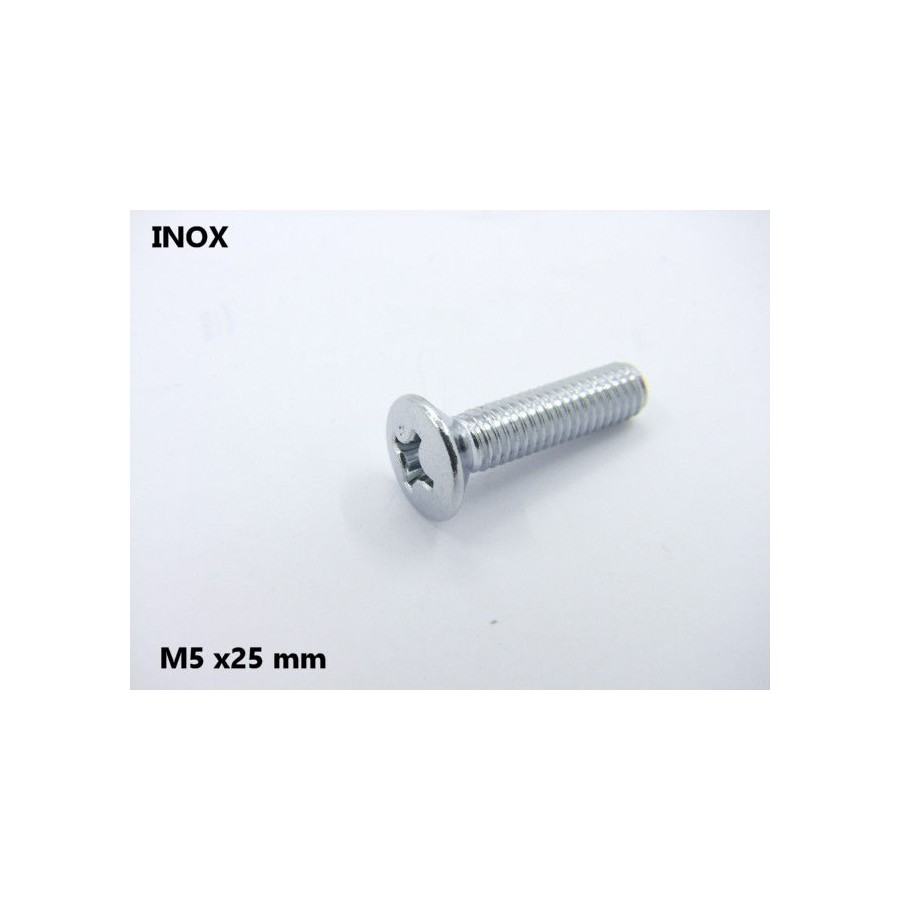 Vis INOX - Cruciforme PZ - Tete Bombée - (x1) - M5 x25mm 