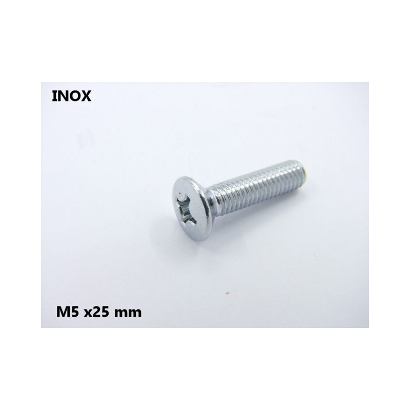Vis INOX - Cruciforme PZ - Tete Bombée - (x1) - M5 x25mm 