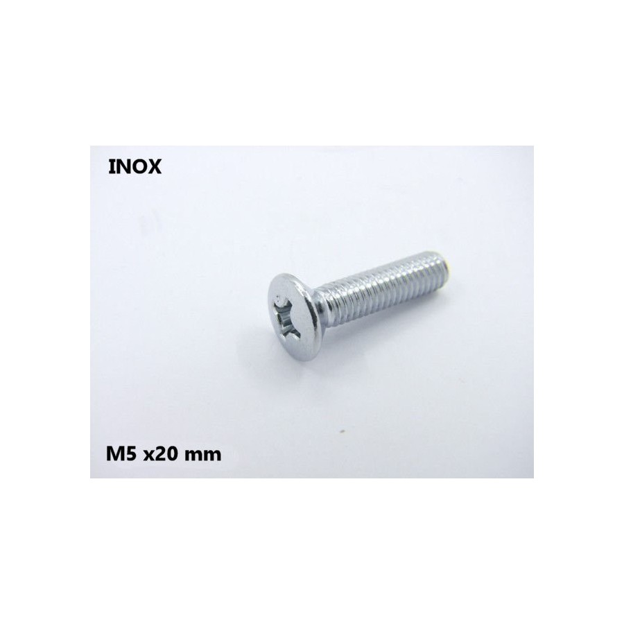 Service Moto Pieces|Moteur - Vis M5 x25 mm - (x1) - Cruciforme - bombée|Vis - Tete Plate, bombée - DIN7985|1,40 €