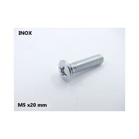 Vis INOX - Cruciforme PZ - Tete Bombée - (x1) - M5 x20mm 