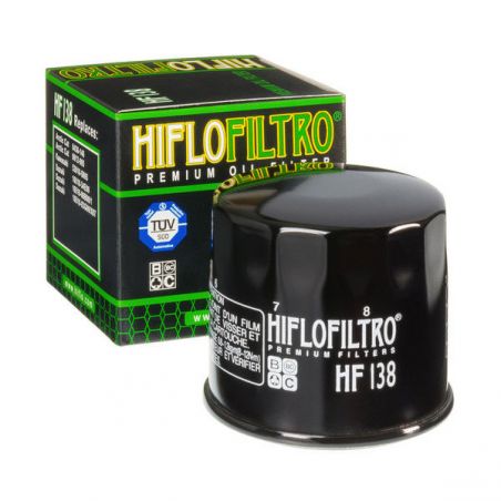 Filtre a huile - Hiflofiltro - HF-138 - GSX/SV/DL...VX 650/750/ ..../1100/1500 ....