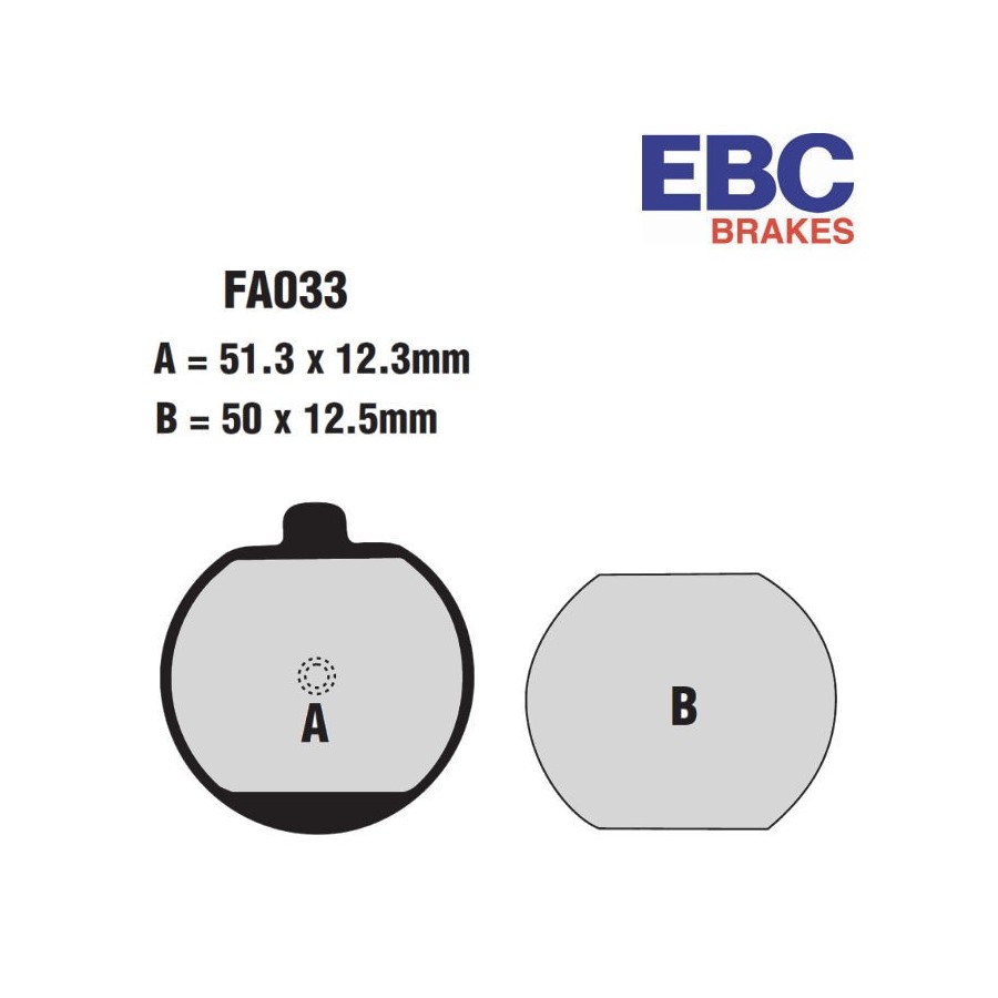 Frein - Jeu de Plaquettes - EBC - FA-033 - Standard - Kawasaki