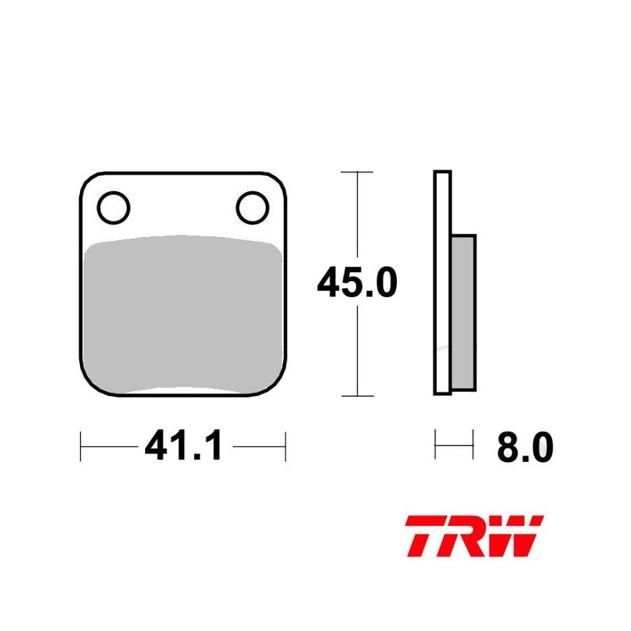 Frein - Jeu de Plaquettes - TRW - MCB-510