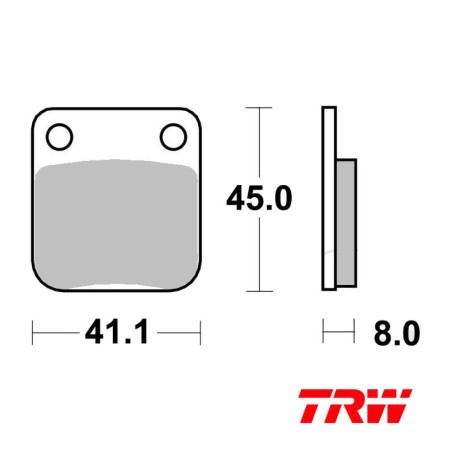 Service Moto Pieces|Frein - Jeu de Plaquettes - TRW - MCB-510|Plaquette|20,90 €