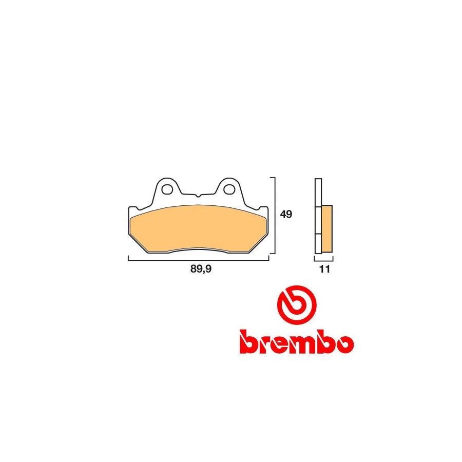 Service Moto Pieces|Frein - Jeu de Plaquettes - BREMBO - 07HO2807|Plaquette|34,48 €