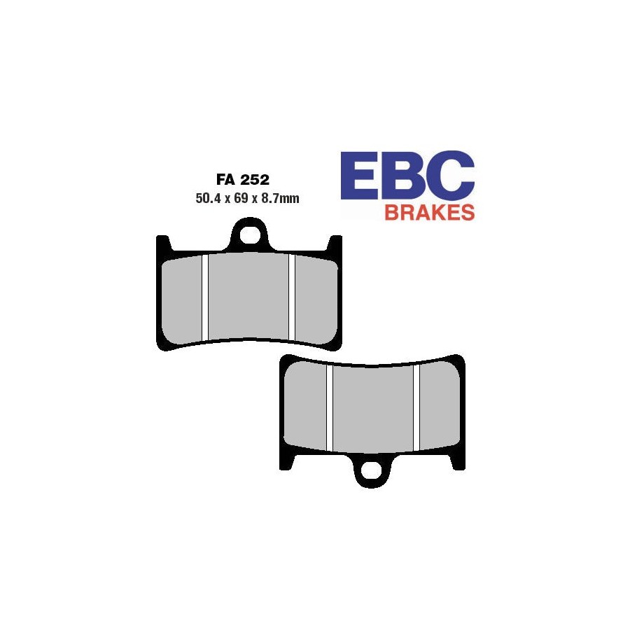 Frein - Jeu de Plaquettes - EBC- Organic - FA252