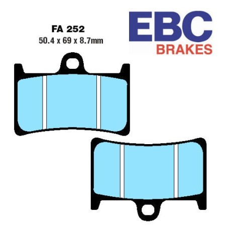 Frein - Jeu de Plaquettes - EBC EXTREME PRO - FA252-EPFA